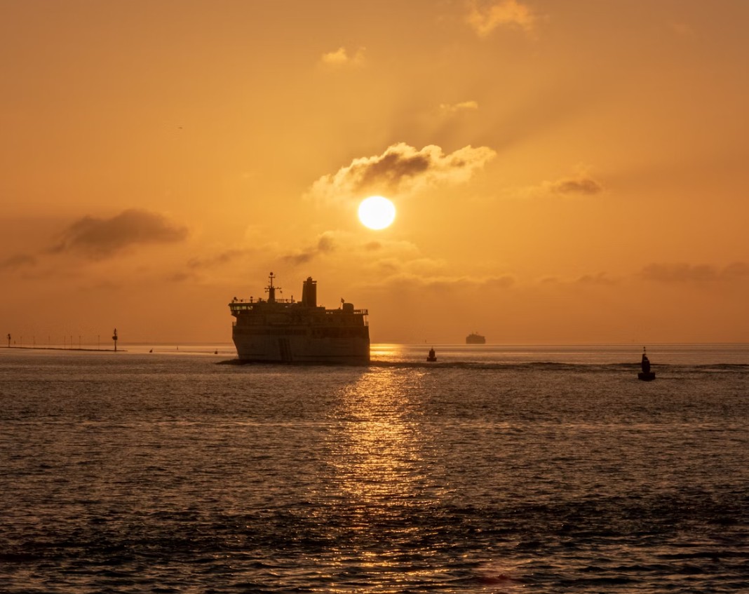 Sunset painting the hills in gold